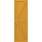 Ekena Millwork Americraft 5-Board Wood 2 Equal Panel Frmd Board-n-Batten Shutters w/Dbl Z-Bar, ARW102BF518X61TUH, PR ARW102BF518X61TUH - alternate 9